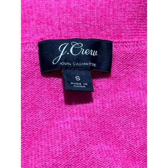 J. Crew 100% cashmere pink button front S - Picture 3 of 5